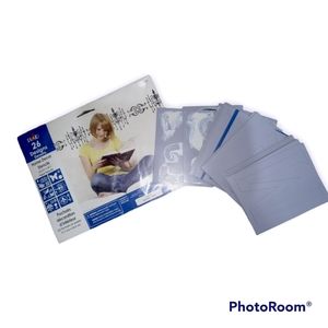 🐊10 for $10🐊 NIP PLAID Home Decor Stincils 26 Designs + A-Z Stincils